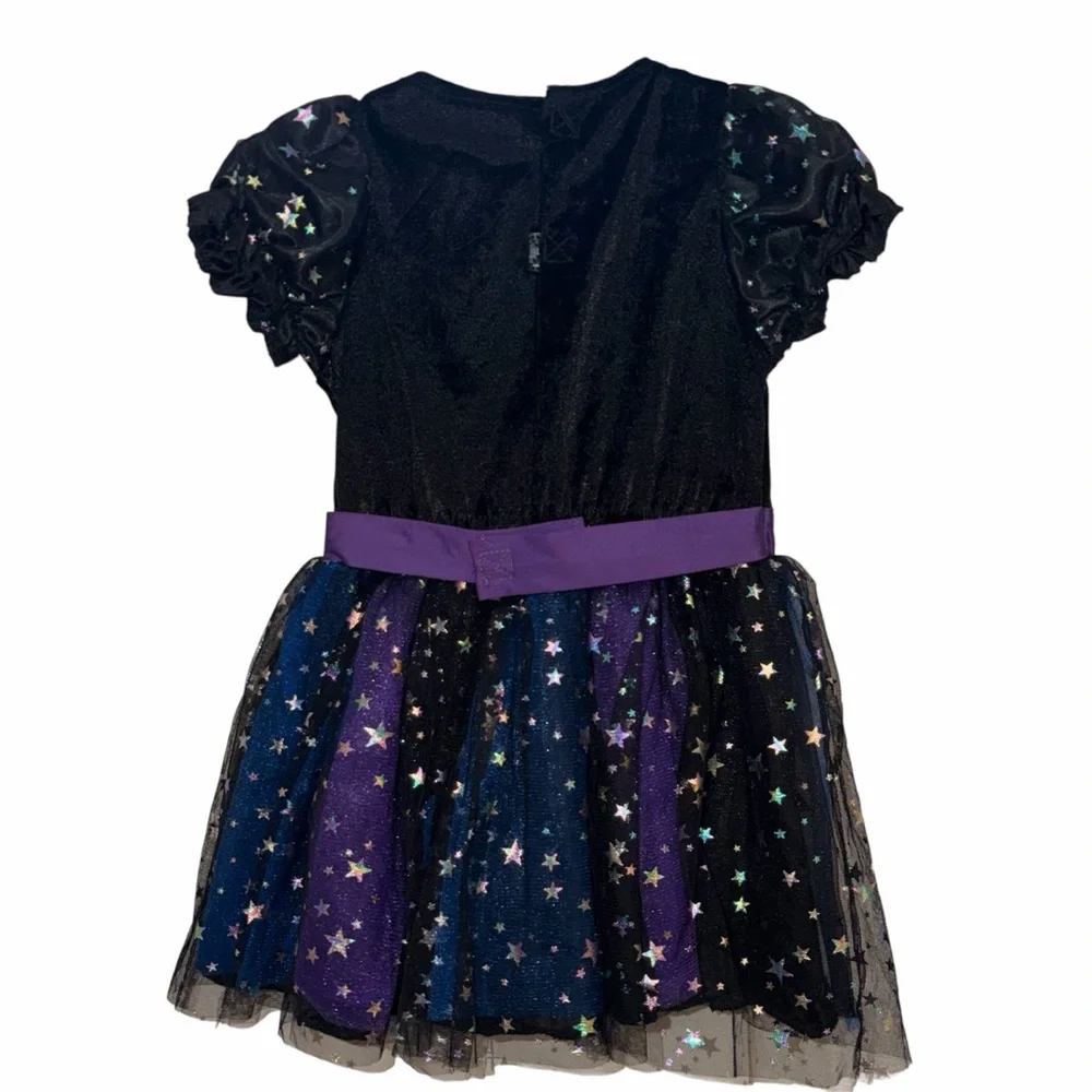 Spirit Halloween Kids Starry Enchanted Witch Costume - Black and Purple